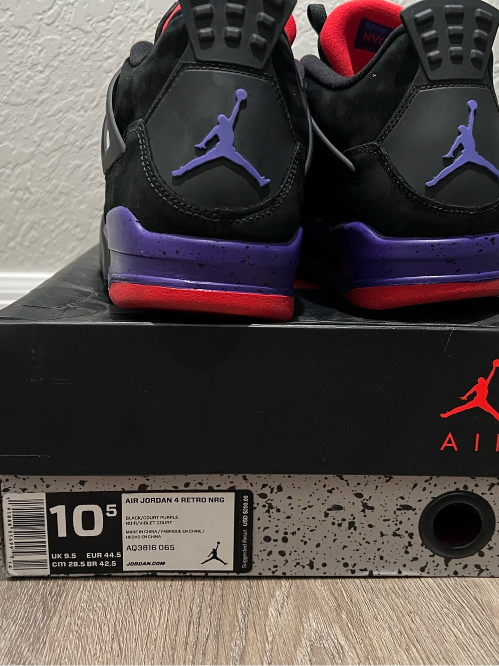 Jordan 4 “Raptors” 10.5M - Picture 4 of 7